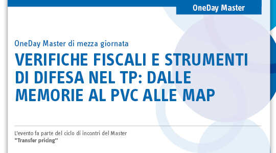 Immagine Verifiche fiscali e strumenti di difesa nel TP: dalle memorie al PVC alle MAP | Euroconference